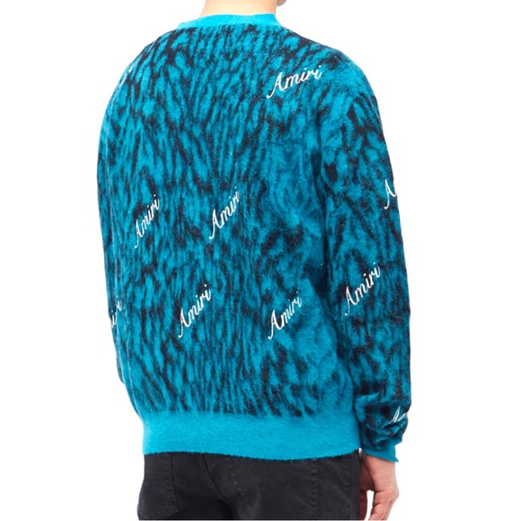 🆕 AMIRI logo-print knitted cardigan - Picture 12 of 14